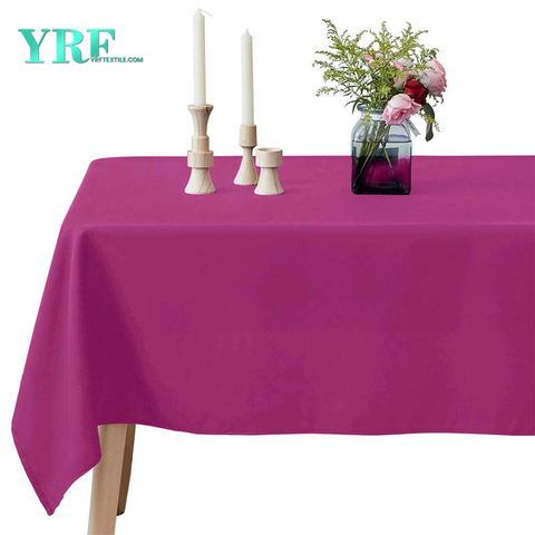 Rectangle Table Cloth Pure Fuchsia 90x156 inch 100% Polyester Wrinkle Free for Hotel