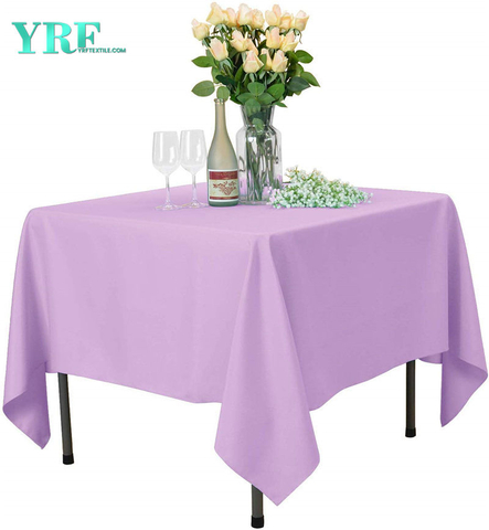 Square Table Cloth Pure Lavender 54x54 inch Pure 100% Polyester Wrinkle Free For Parties