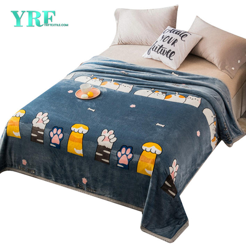 Home Comfortable Dual-Sided Easy to Carry Cartoon Painting Blanket