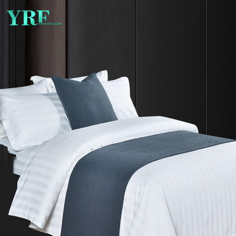 Hotel Bedroom Thickened Modern Simple Ramie Cotton Dark grey Decorate Bed Flags