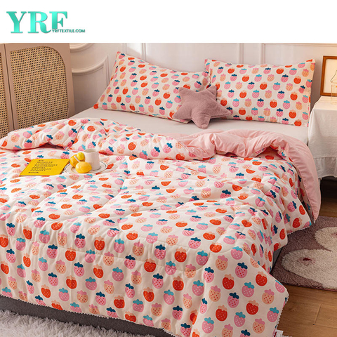 College Dorm Comforter Quilt Sateen Satin Softness Summer Thin For Full Size