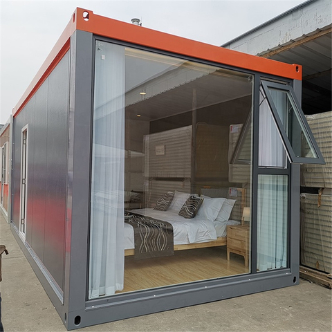Low Cost prefab house 20Ft Glass Containers Hotel