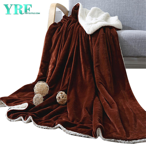 Throw Blanket Polar Microfiber Warmth Retention Chocolate For King Bed