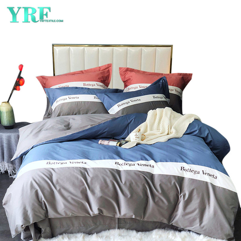 Modern Style 4 Pcs Stitching pattern Home Textile King Bed Softness Bed Sheet Set